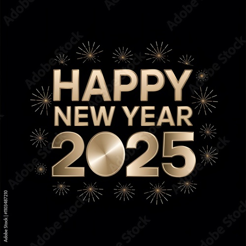 happy new year 2025 poster, background
