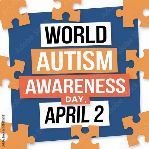 World Autism Awareness Day Modern Puzzle Design