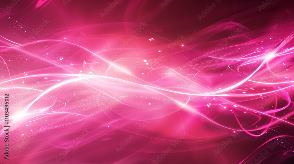 Electric Pink Neon Background with Glowing Lines Electric Pink Neon Background with Glowing Lines