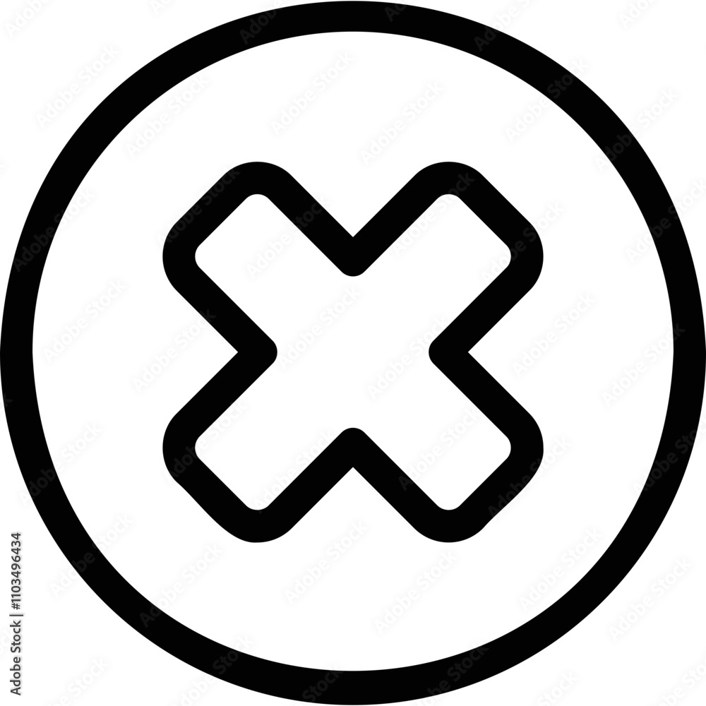 Simple vector icon close button Simple vector icon close button