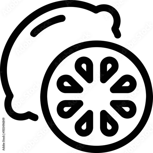 Simple vector icon lemon
