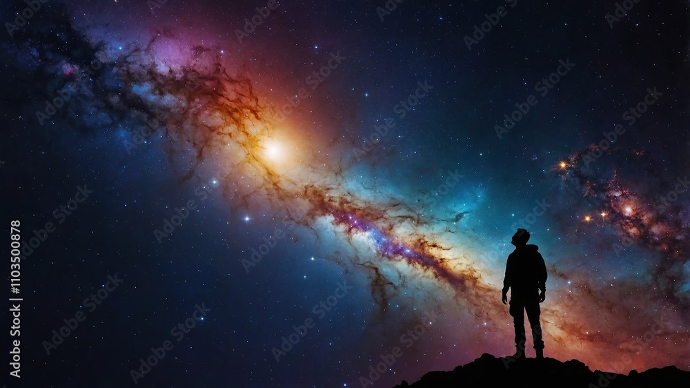universe meta human god spirit silhouette on galaxy space background, new quality colorful spiritual stock image illustration wallpaper design
universe meta human god spirit silhouette on galaxy space background, new quality colorful spiritual stock image illustration wallpaper design