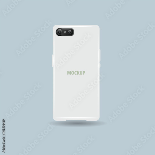 mobile phone cover mockup design template vector