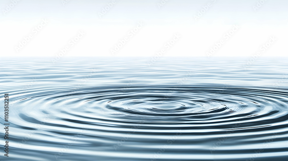 Tranquil Water Surface with Gentle Ripples and Soft Horizon Light Tranquil Water Surface with Gentle Ripples and Soft Horizon Light