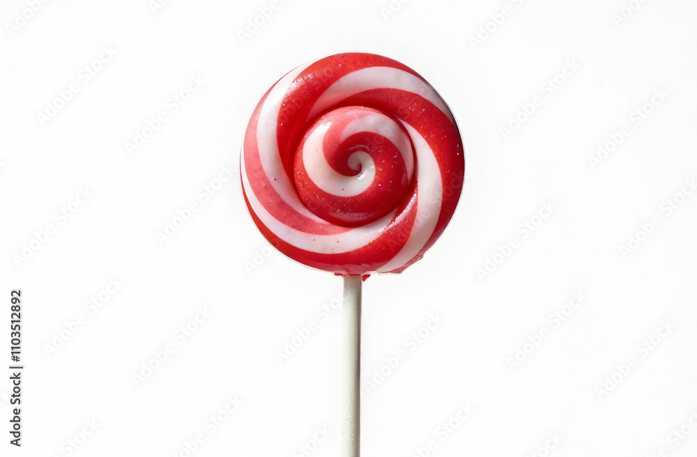 Lollipop candy on a stick isolated on white background. Lollipop candy on a stick isolated on white background.