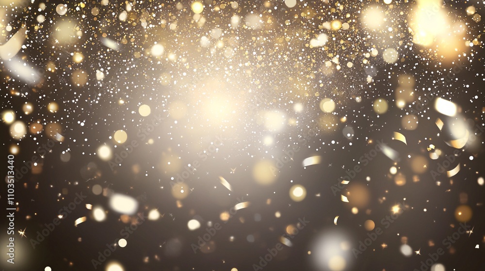Magical golden sparkles and glowing particles dance against a dark background, creating an enchanting atmosphere of celebration and wonder. Magical golden sparkles and glowing particles dance against a dark background, creating an enchanting atmosphere of celebration and wonder.
