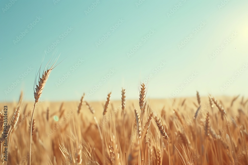 Naklejka premium golden wheat field