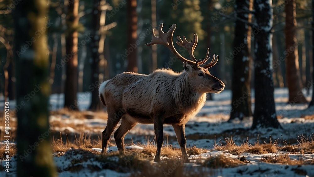 Fototapeta premium deer in the woods