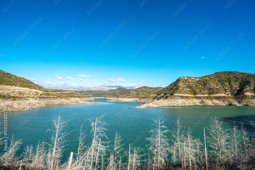The scenic view of Naras Dam near Manavgat which is known for hiking, trekking and camping in Antalya The scenic view of Naras Dam near Manavgat which is known for hiking, trekking and camping in Antalya