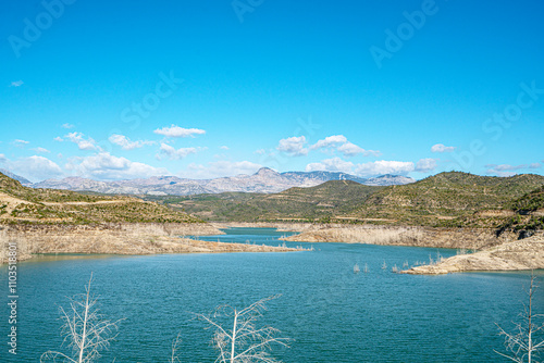 The scenic view of Naras Dam near Manavgat which is known for hiking, trekking and camping in Antalya photo