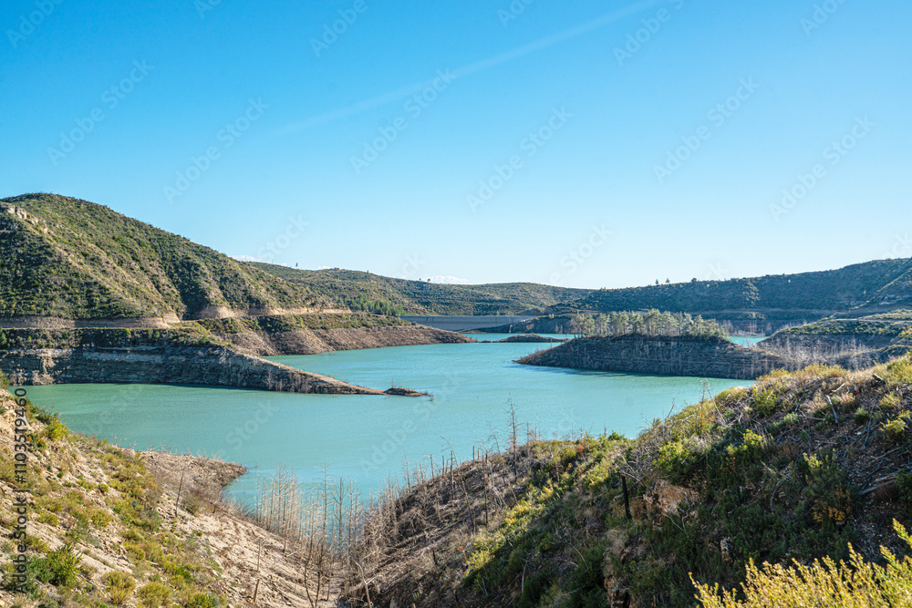 The scenic view of Naras Dam near Manavgat which is known for hiking, trekking and camping in Antalya The scenic view of Naras Dam near Manavgat which is known for hiking, trekking and camping in Antalya