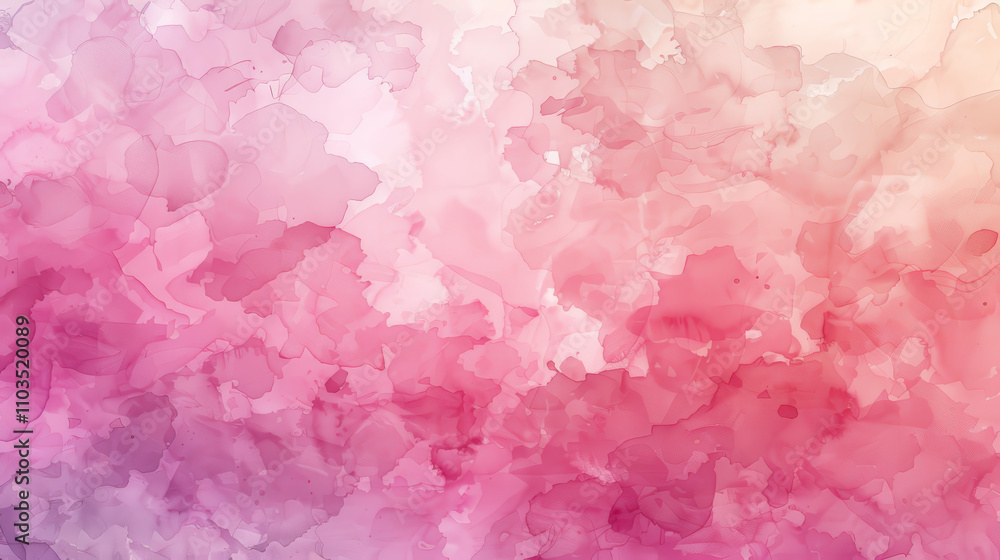 Serene Pink Watercolor Background with Soft Hues Serene Pink Watercolor Background with Soft Hues