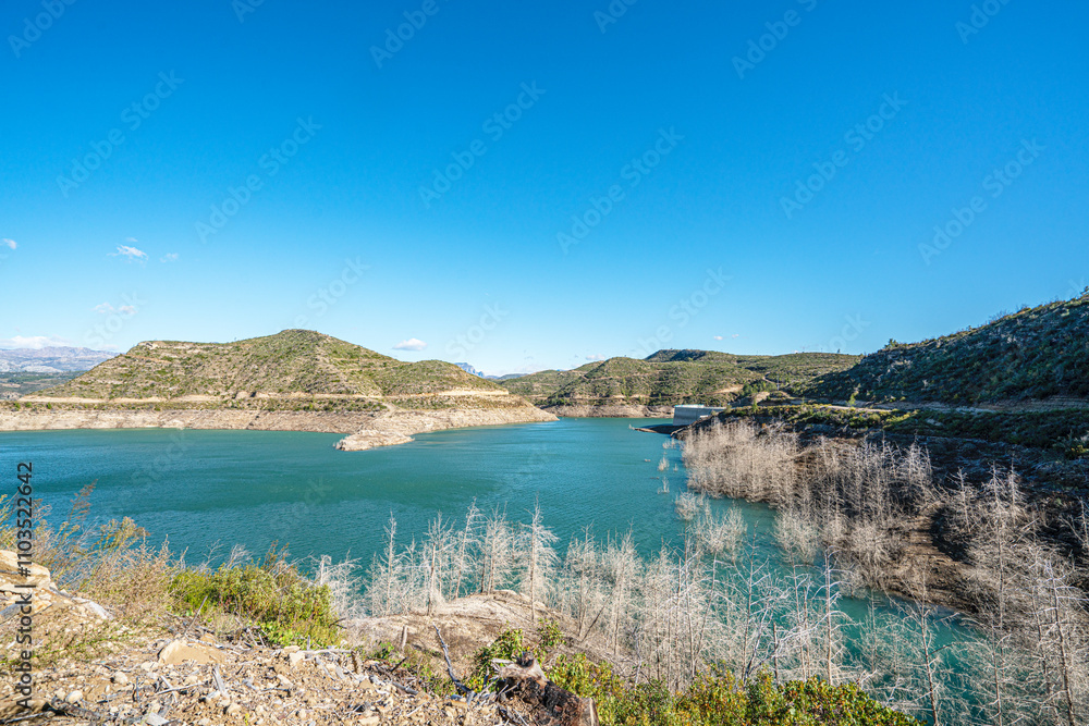 The scenic view of Naras Dam near Manavgat which is known for hiking, trekking and camping in Antalya The scenic view of Naras Dam near Manavgat which is known for hiking, trekking and camping in Antalya