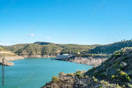 The scenic view of Naras Dam near Manavgat which is known for hiking, trekking and camping in Antalya