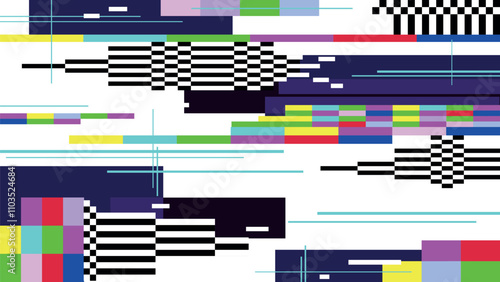 A blurry image with a lot of different colors and lines