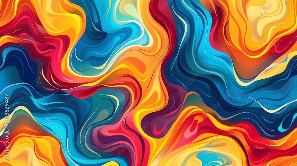 Abstract marbled background with flowing, colorful swirls. Abstract marbled background with flowing, colorful swirls.
