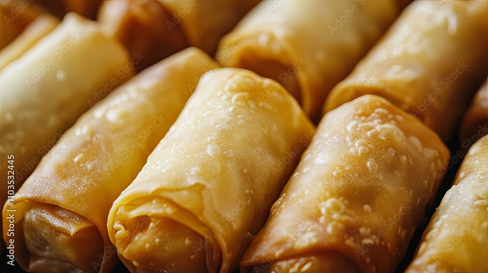 Crispy Golden Spring Rolls - A Delicious Asian Appetizer Crispy Golden Spring Rolls - A Delicious Asian Appetizer
