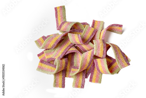 Colorful jelly candies stri...