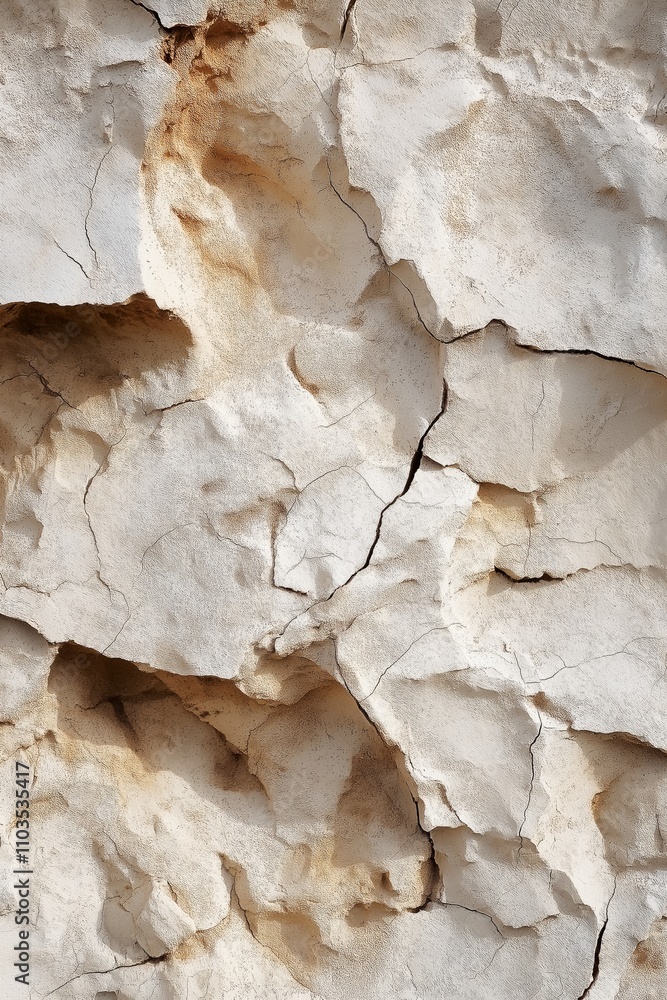 A large rock with a rough, weathered surface. The rock appears to be covered in dirt and has a few holes in it. Scene is one of ruggedness and decay A large rock with a rough, weathered surface. The rock appears to be covered in dirt and has a few holes in it. Scene is one of ruggedness and decay