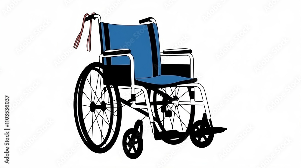 Fototapeta premium An illustration of a wheelchair