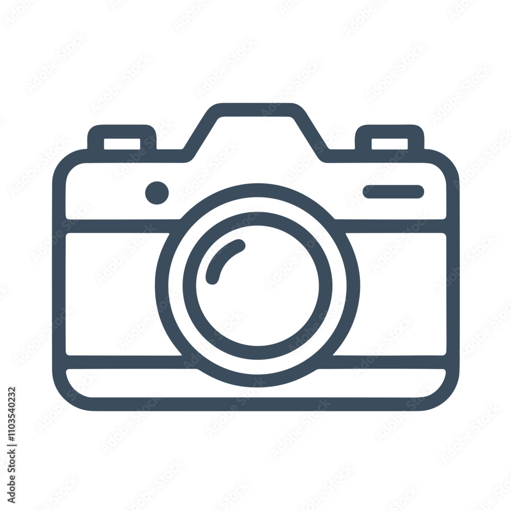 Minimalist camera icon design in a simple and modern style Minimalist camera icon design in a simple and modern style