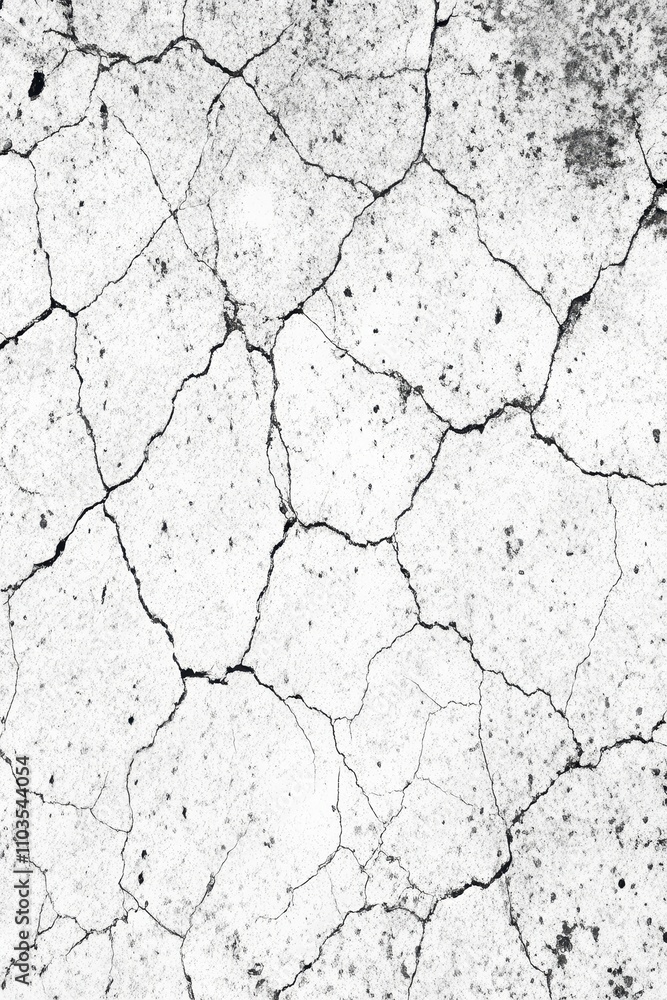 High-resolution image depicting a cracked surface texture with intricate detail High-resolution image depicting a cracked surface texture with intricate detail