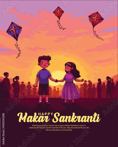 Wallpaper Mural Indian Kites Festival Happy Makar Sankranti and Happy Uttarayan on January 14 social media post
 Torontodigital.ca