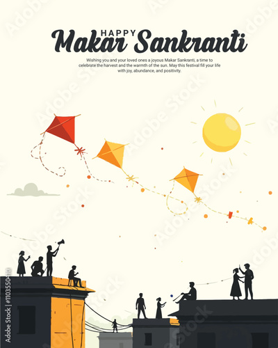 Wallpaper Mural Indian Kites Festival Happy Makar Sankranti and Happy Uttarayan on January 14 social media post
 Torontodigital.ca