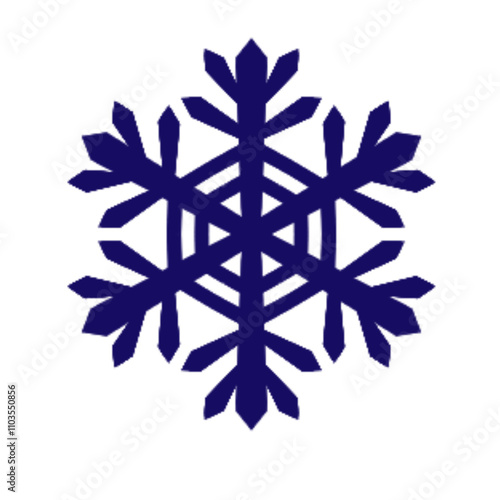 snowflake isolated on white background