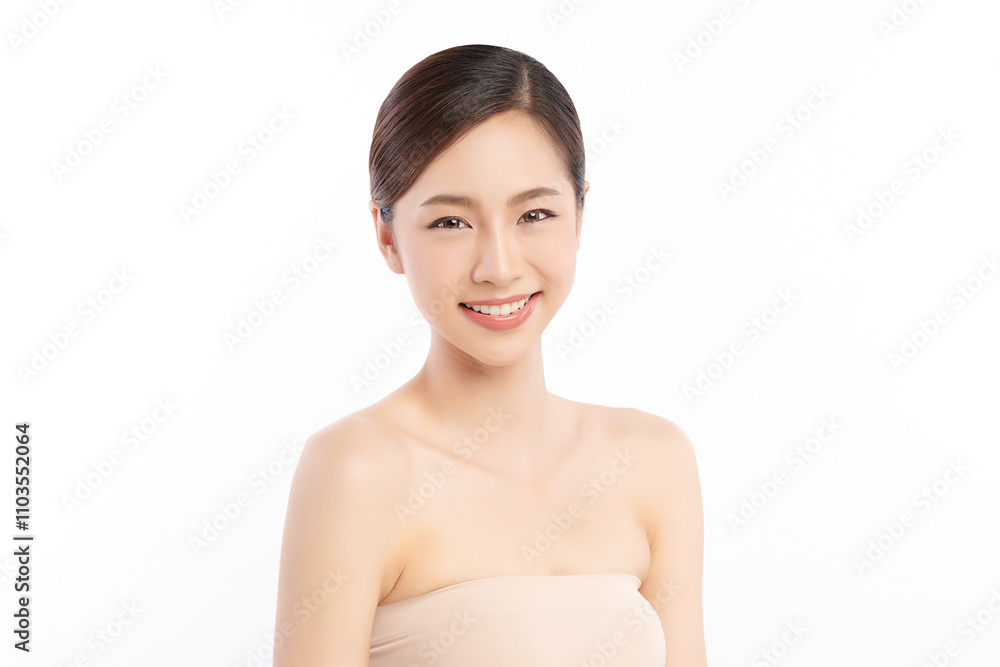 Beautiful young asian woman with clean fresh skin on white background, Face care, Facial treatment, Cosmetology, beauty and spa, Asian women portrait. Beautiful young asian woman with clean fresh skin on white background, Face care, Facial treatment, Cosmetology, beauty and spa, Asian women portrait.
