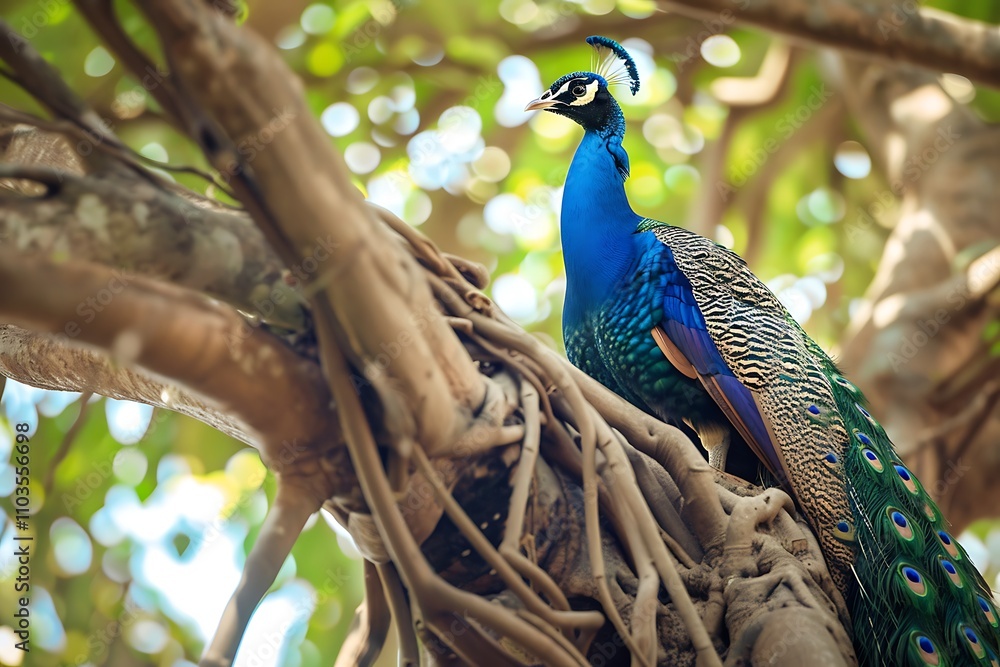 peacock in the park