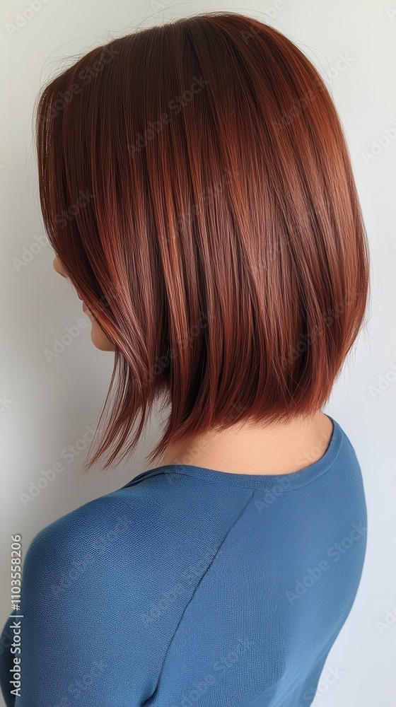 Close-up of Short Brown Hair with Collar Top - Ideal for Beauty & Fashion Ads Close-up of Short Brown Hair with Collar Top - Ideal for Beauty & Fashion Ads
