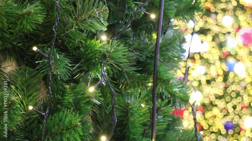 Christmas background and new year festive decoration, stock footage Christmas background and new year festive decoration, stock footage