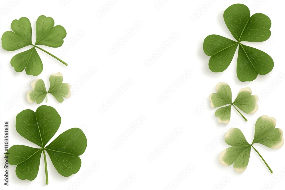 Background for , St. Patrick's Day, with two green hats on the side. Background for , St. Patrick's Day, with two green hats on the side.