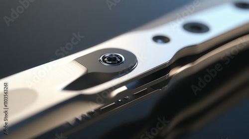 Wallpaper Mural A close-up of a cutter knife retractable mechanism. Torontodigital.ca