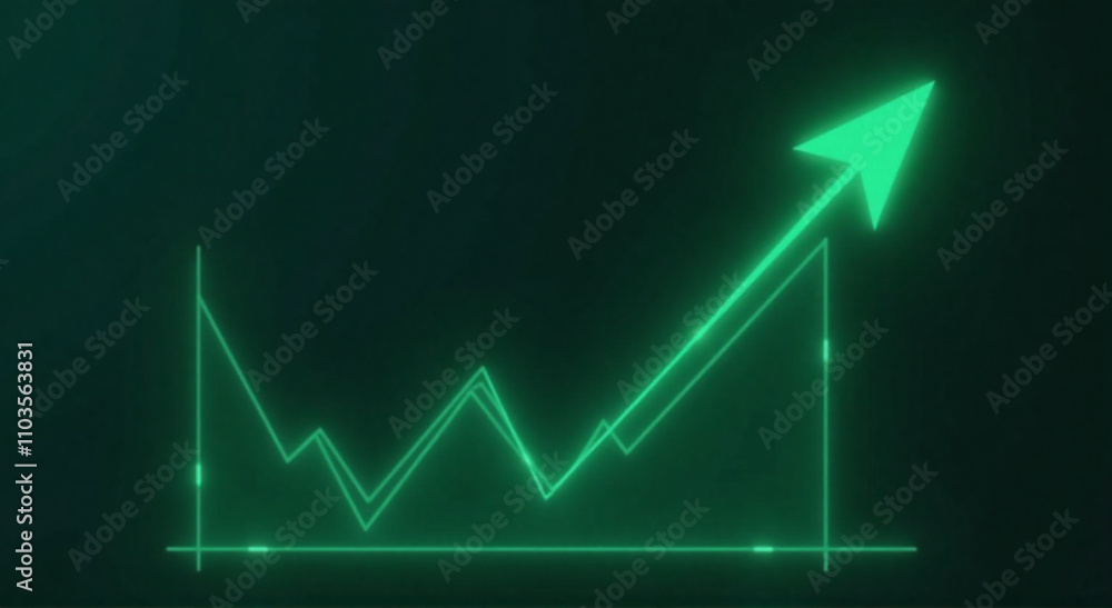 market graph on red market graph on red