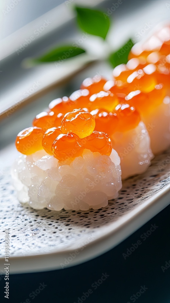 Elegant Salmon Sushi Bites - Exquisite Japanese Cuisine Elegant Salmon Sushi Bites - Exquisite Japanese Cuisine