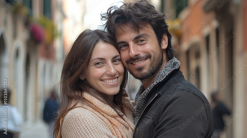 Couple Smiles in Venice Couple Smiles in Venice