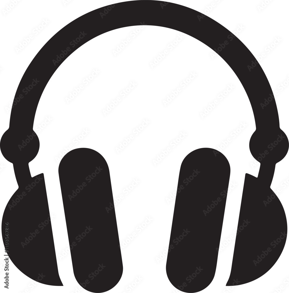 Stylish vector icon of ear headphones ideal for music, audio, entertainment, podcasts, or technology projects. Perfect for branding, digital design, or promotional materials. Stylish vector icon of ear headphones ideal for music, audio, entertainment, podcasts, or technology projects. Perfect for branding, digital design, or promotional materials.