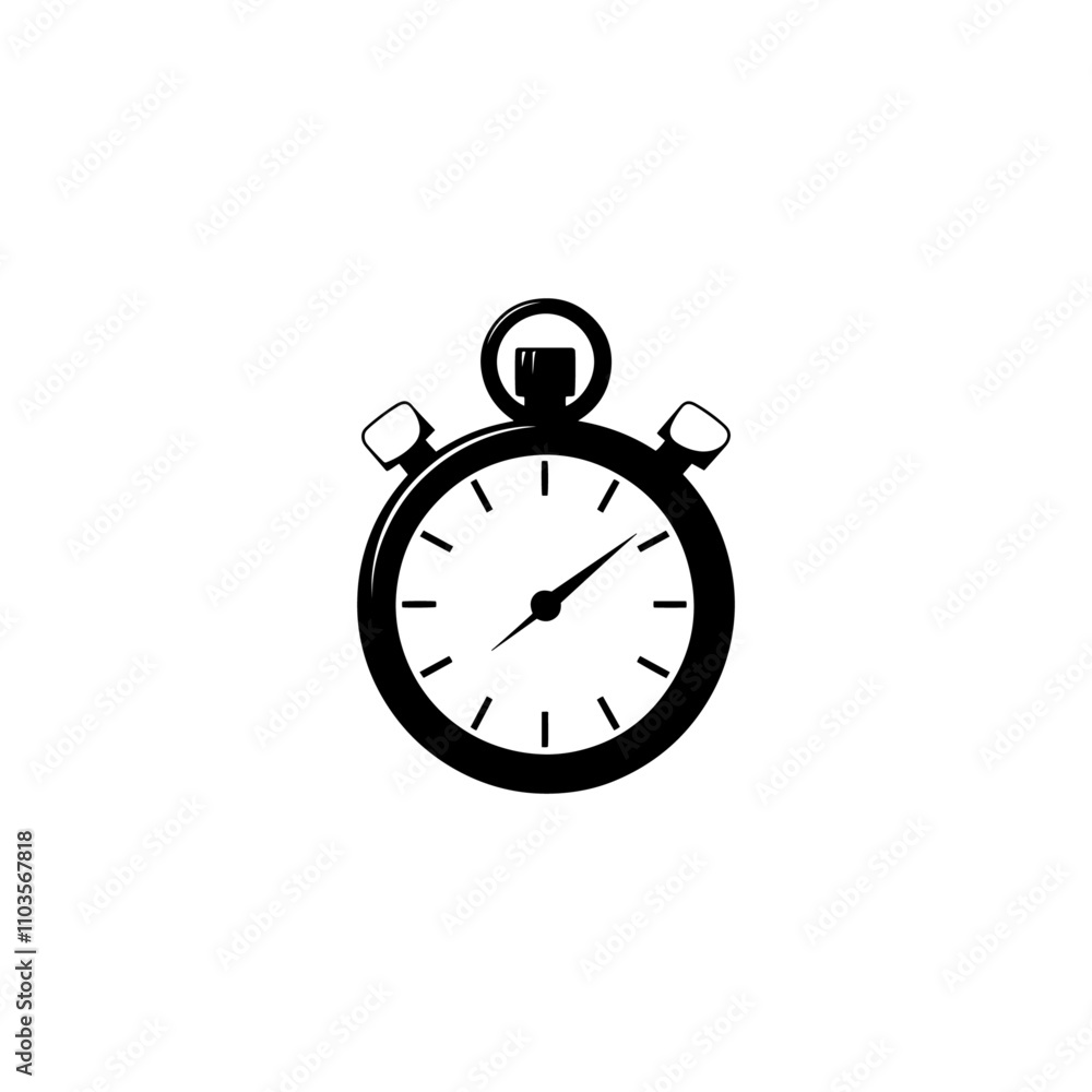 Stopwatch logo icon silhouette vector, clock icon silhouette vector, Fast time icon set. Instant clock delivery vector symbol Stopwatch logo icon silhouette vector, clock icon silhouette vector, Fast time icon set. Instant clock delivery vector symbol