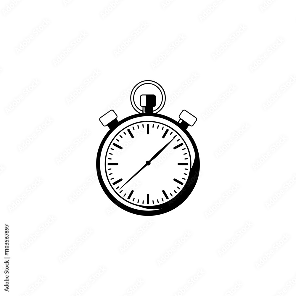 Stopwatch logo icon silhouette vector, clock icon silhouette vector, Fast time icon set. Instant clock delivery vector symbol Stopwatch logo icon silhouette vector, clock icon silhouette vector, Fast time icon set. Instant clock delivery vector symbol