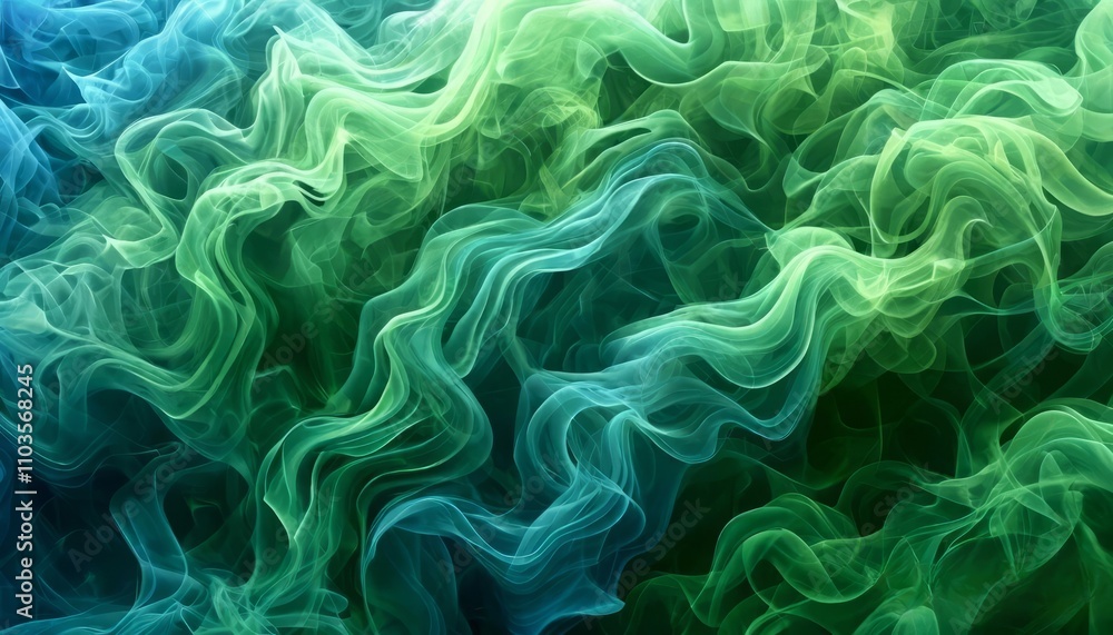 Vibrant green smoke swirling against a blue background creates a mesmerizing and abstract artistic effect, perfect for creative designs and digital backgrounds. Vibrant green smoke swirling against a blue background creates a mesmerizing and abstract artistic effect, perfect for creative designs and digital backgrounds.