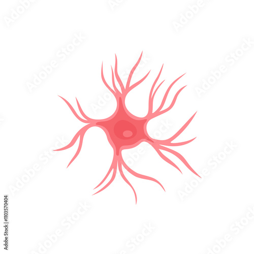 Microglia cell Illustration 