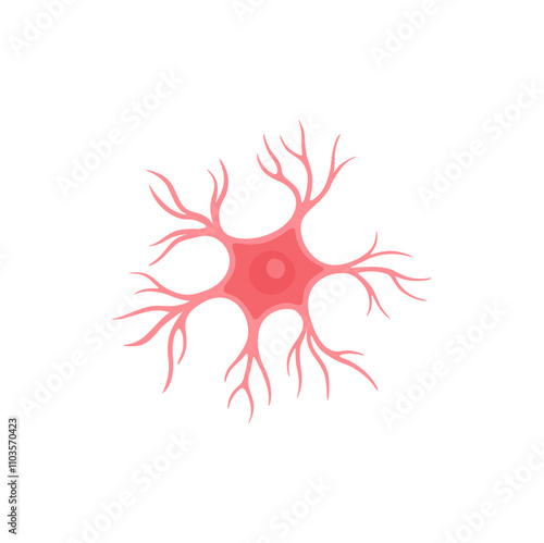 Microglia cell Illustration 