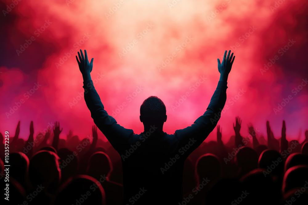 Divine Worship Celebration, an uplifting Christian concert inviting heartfelt praise and communal worship in a vibrant atmosphere Divine Worship Celebration, an uplifting Christian concert inviting heartfelt praise and communal worship in a vibrant atmosphere
