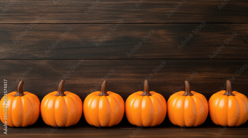 Mini pumpkins arranged in a line on a weathered wooden surface, showcasing autumn colors and textures in a cozy seasonal display Mini pumpkins arranged in a line on a weathered wooden surface, showcasing autumn colors and textures in a cozy seasonal display