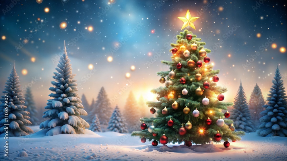 christmas tree with snow, small model design christmas tree with snow, small model design