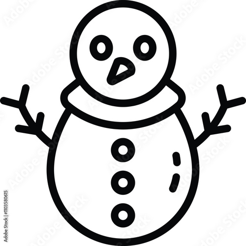  Building a snowman is a favorite winter pastime during Christmas.