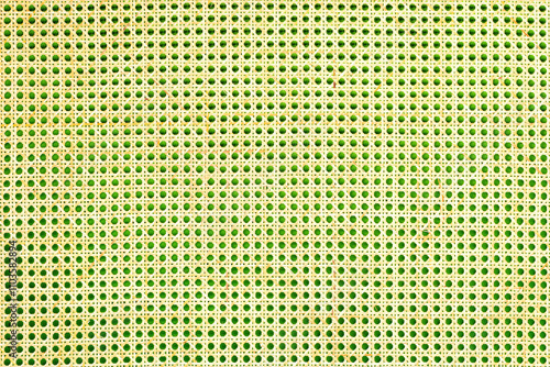 Obraz na płótnie Intricate pattern of vibrant green and yellow circles creating a harmonious visual tapestry w salonie