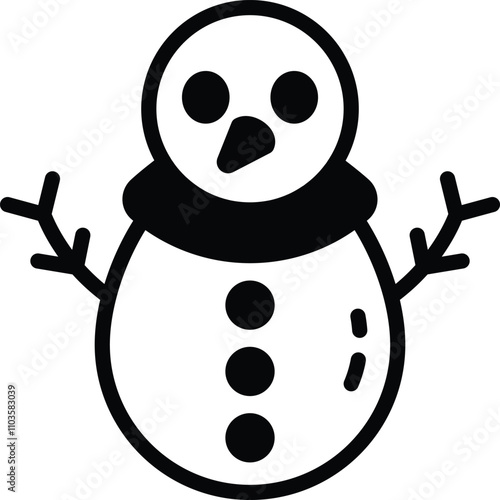  Building a snowman is a favorite winter pastime during Christmas.